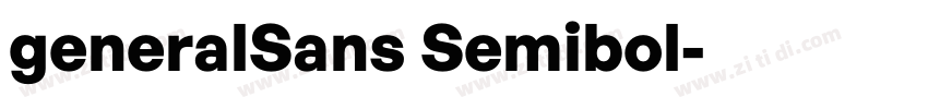 generalSans Semibol字体转换